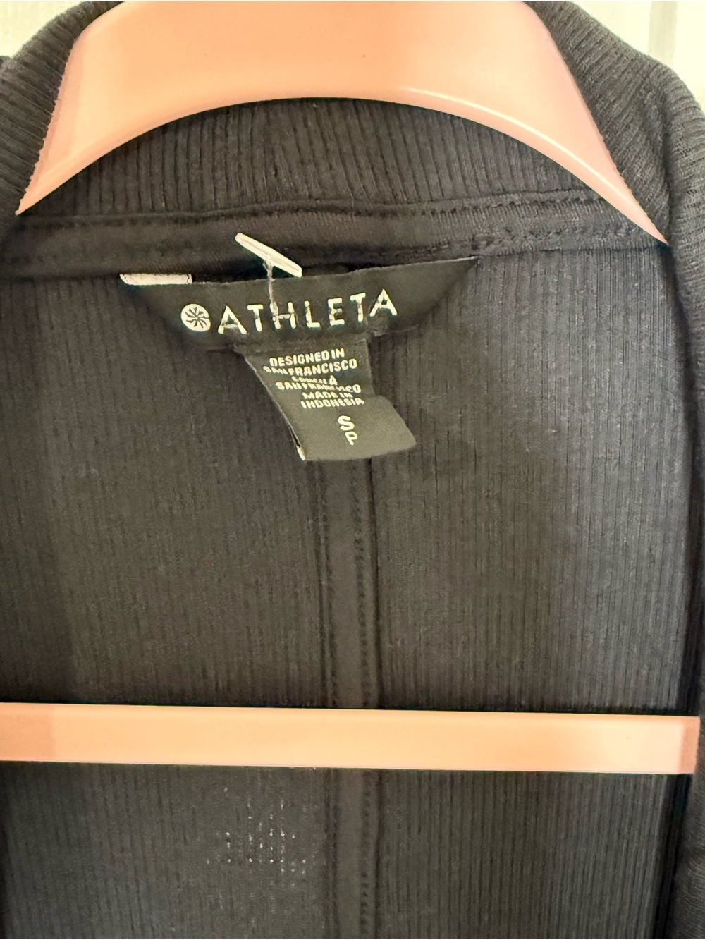 NWOT Athleta Ribbed Pranayama Restore Wrap Black - Picture 5 of 9
